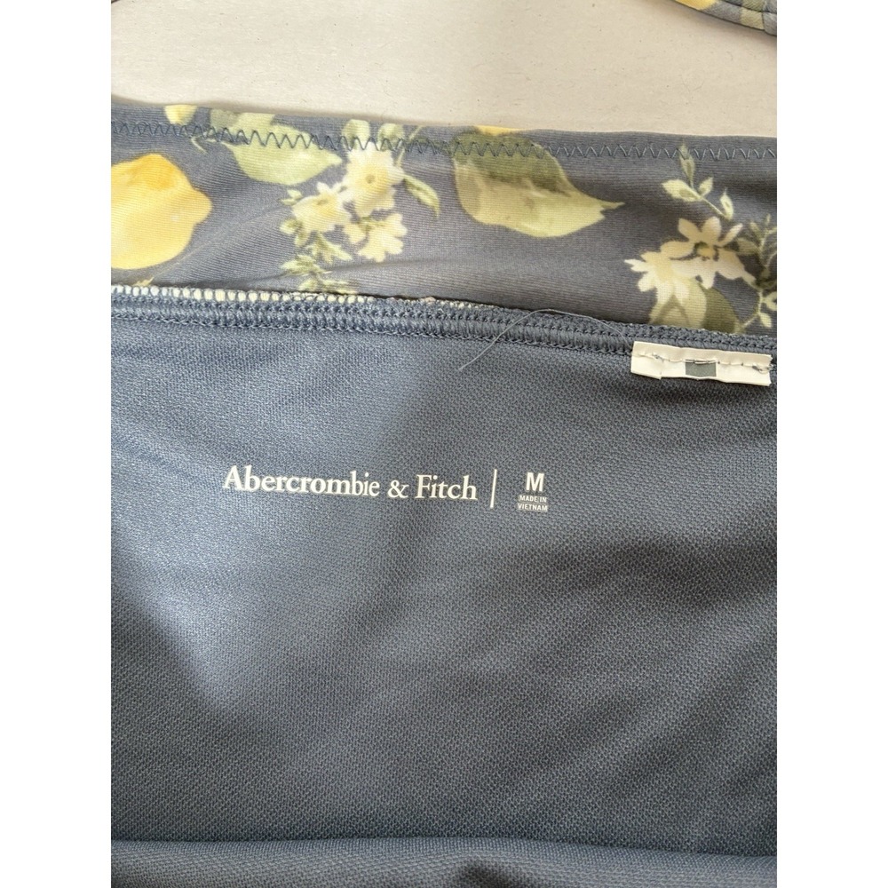 Abercrombie & Fitch Gray Floral Bikini with Yellow Lemon Print - Picture 5 of 7